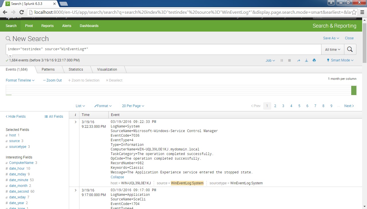 splunk search for windows event id