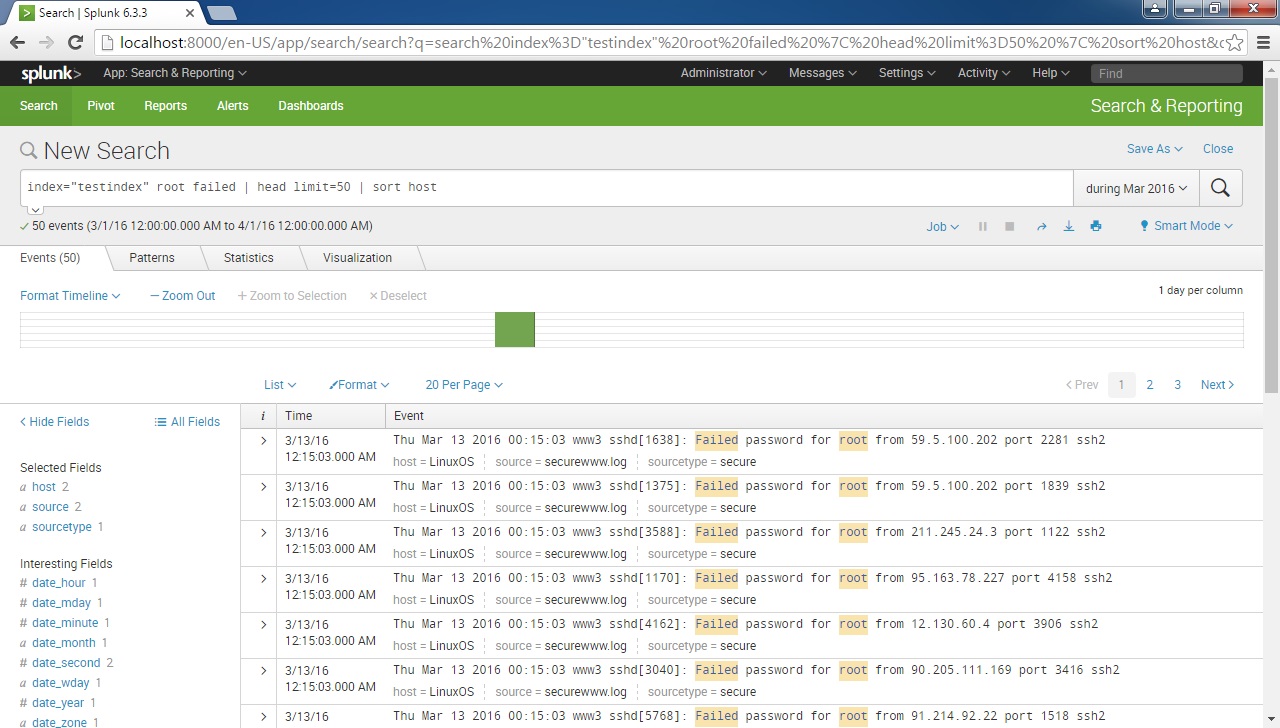splunk command stacking