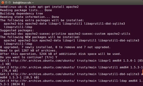 Как установить apache на ubuntu