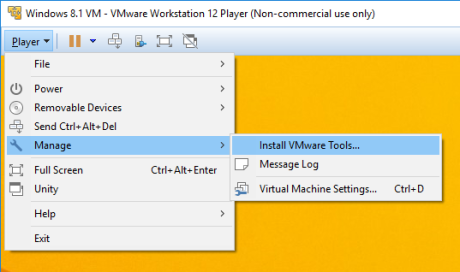 download vmware tools from vmware workstation 9