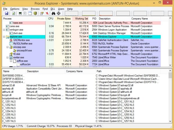 DLL View | Process Explorer#